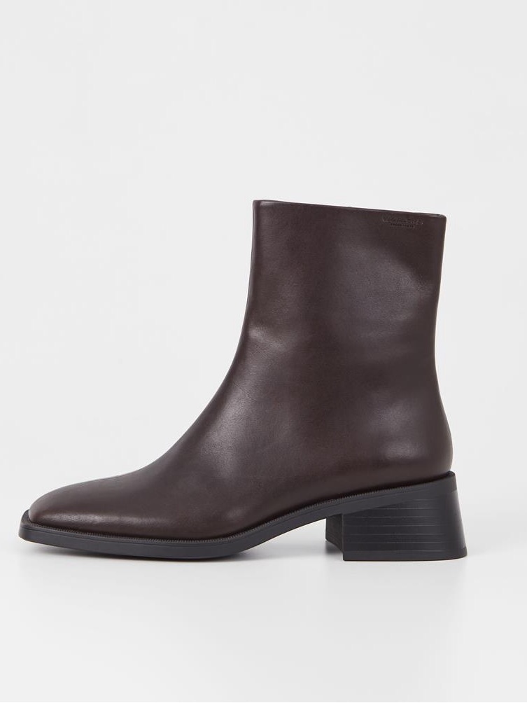 Vagabond Dark Brown Leather Ankle Boots